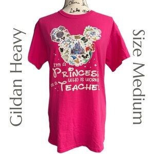 Disney Teacher Princess Shirt - Size Medium
